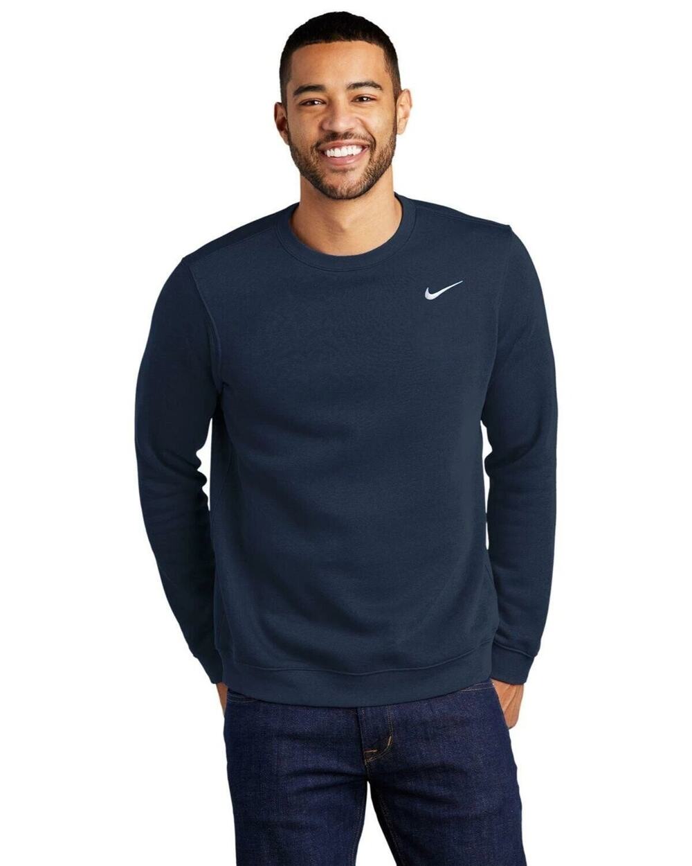 Nike Men's Crew Neck Sweatshirt, Navy, Medium New With Tag!
